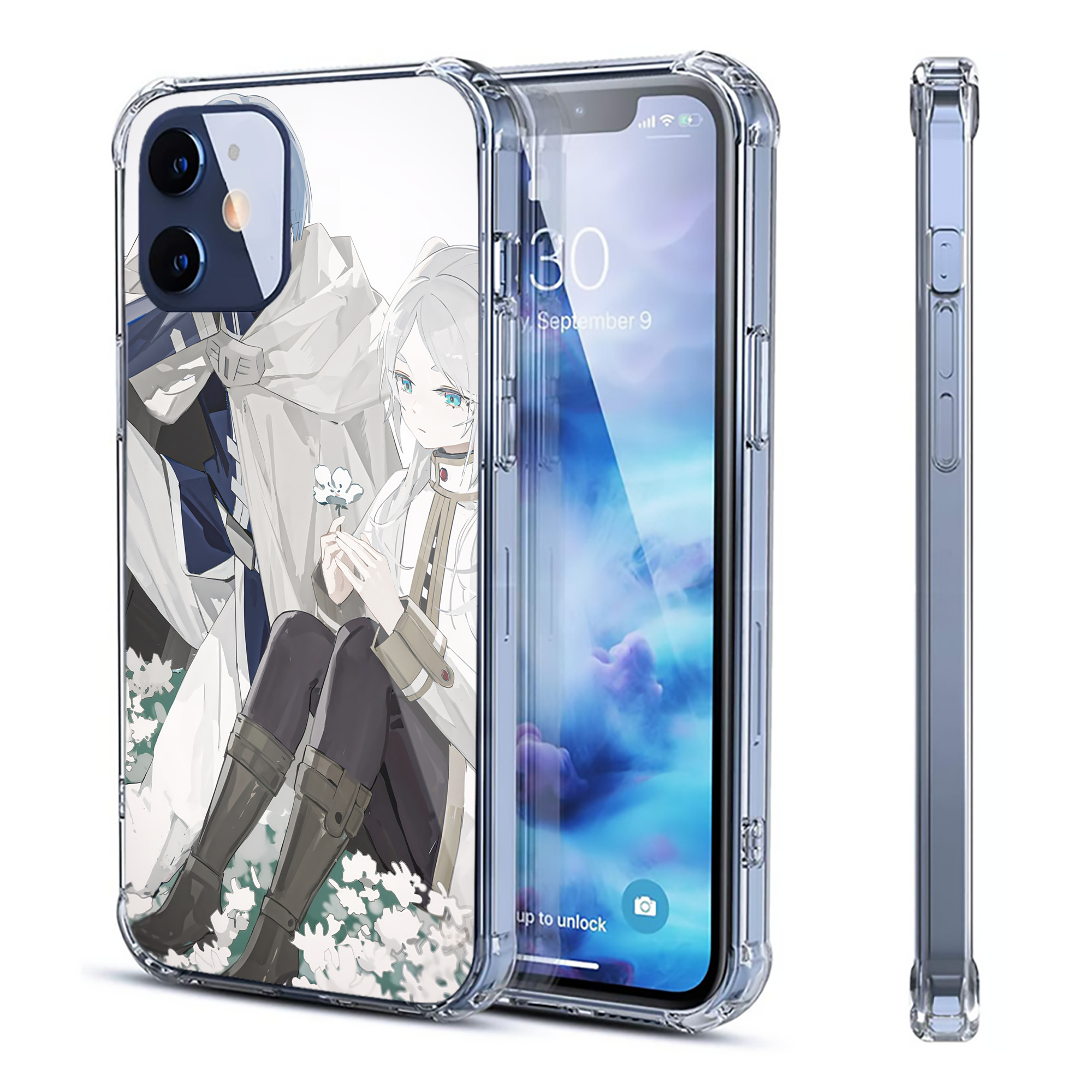 （画像用） 葬送のフリーレン Frieren 【iPhone 12シリーズ対応】透明スマホケース（クリアソフトケース）
